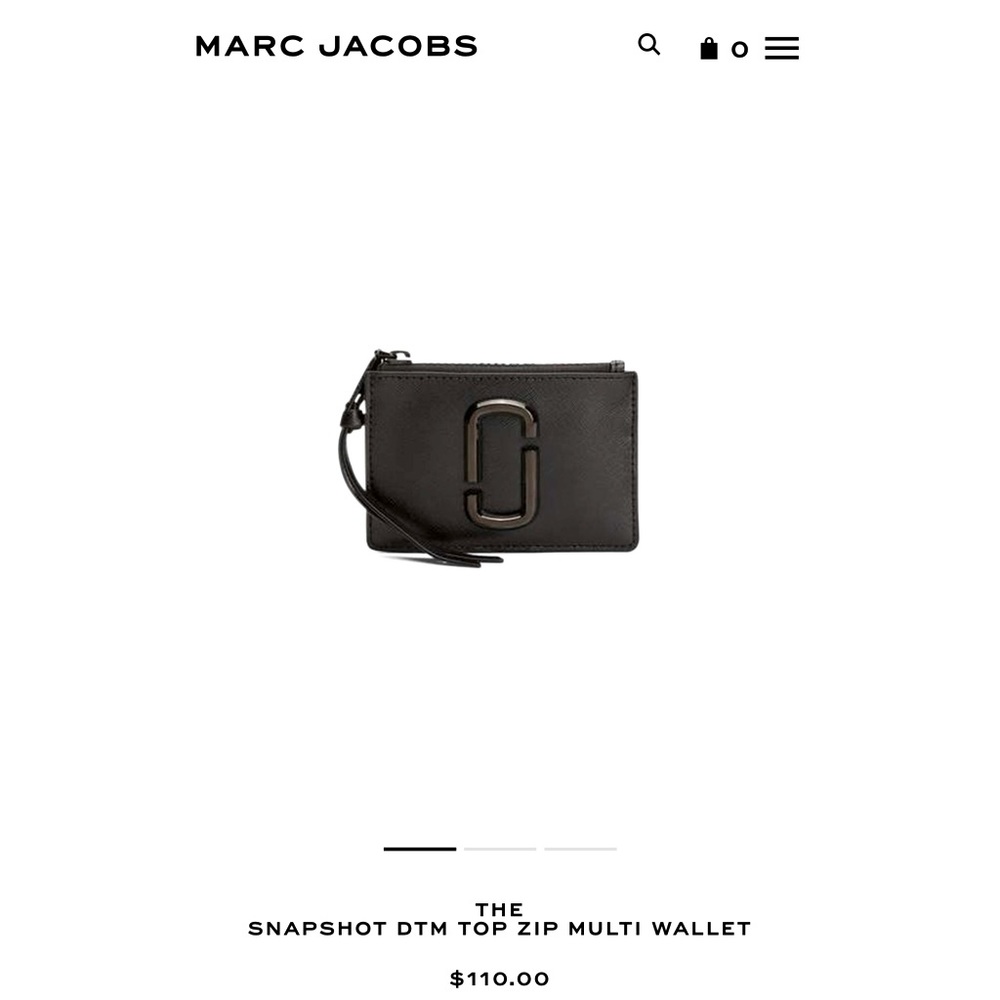 Marc Jacobs “The Snapshot DTM” Top Zip Multi Wallet